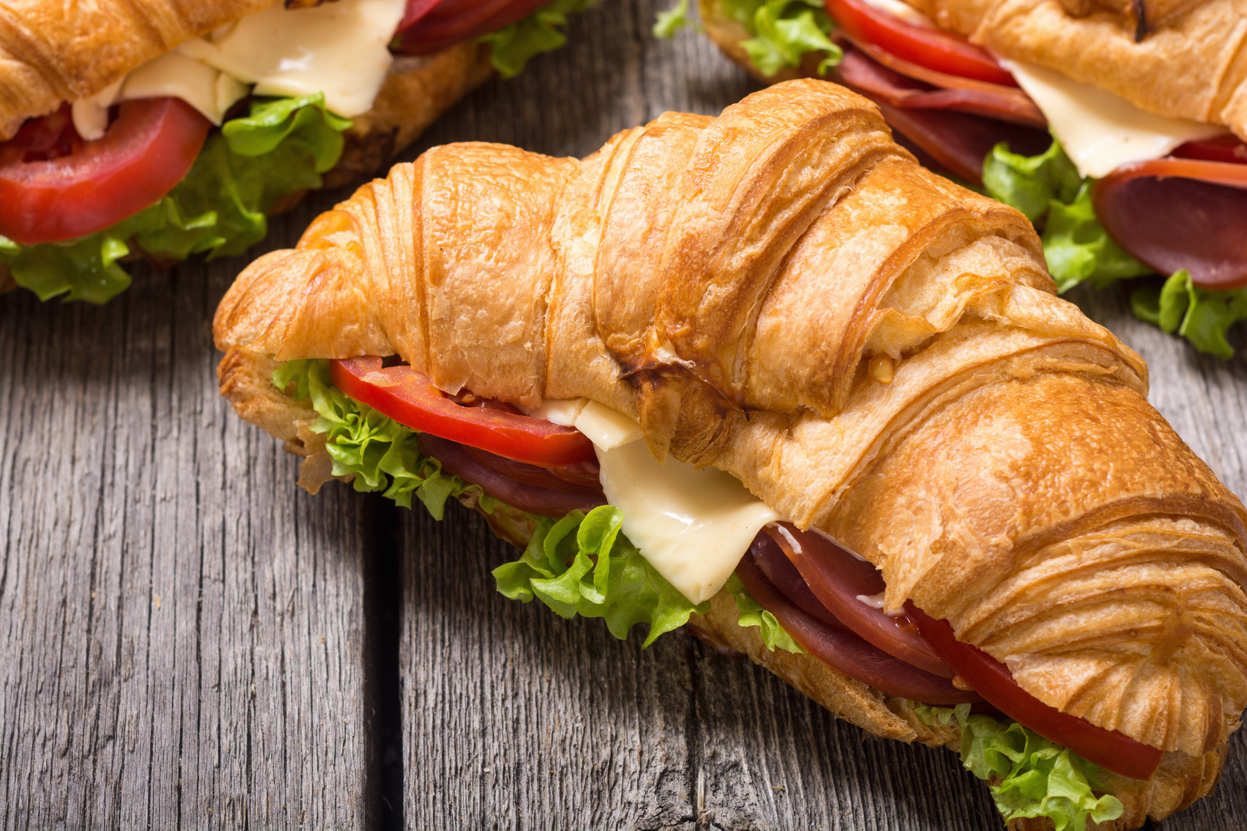 French croissant sandwich